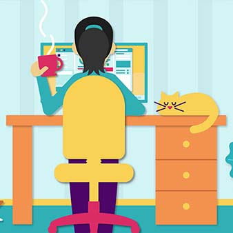 working from home
